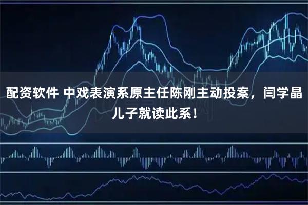 配资软件 中戏表演系原主任陈刚主动投案，闫学晶儿子就读此系！